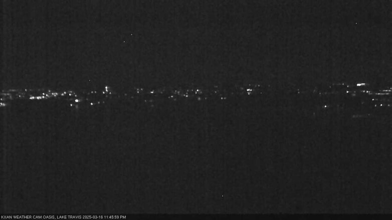 Lake Travis webcam, March 16, 2025 11:45 PM CT