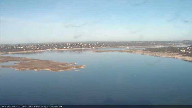 Lake Travis webcam, March 17, 2025 9:00 AM CT