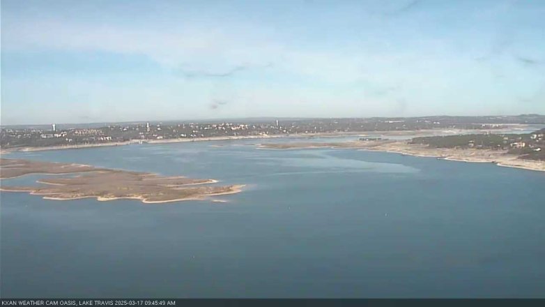 Lake Travis webcam, March 17, 2025 9:45 AM CT