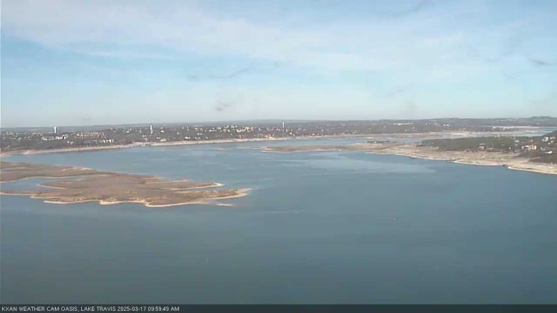 Lake Travis webcam, March 17, 2025 10:00 AM CT