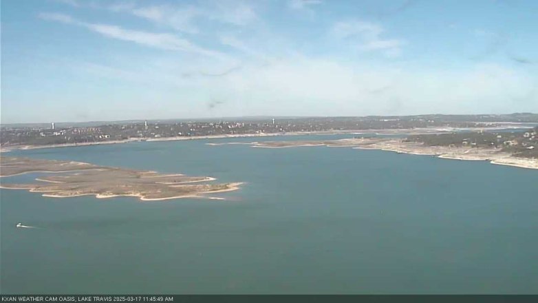 Lake Travis webcam, March 17, 2025 11:45 AM CT