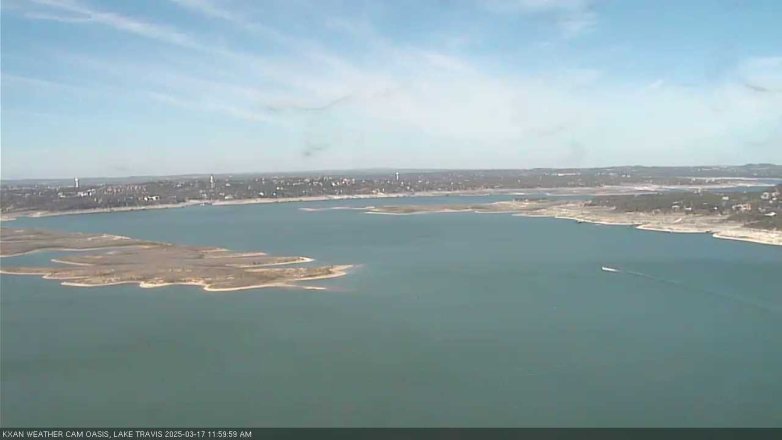 Lake Travis webcam, March 17, 2025 12:00 PM CT