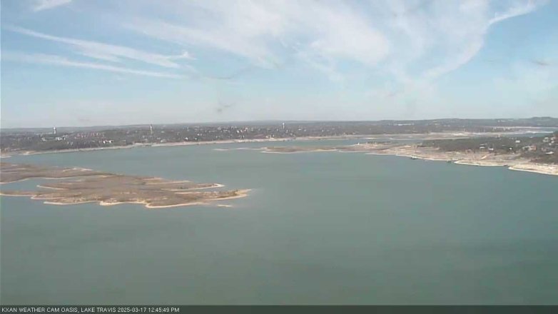 Lake Travis webcam, March 17, 2025 12:45 PM CT