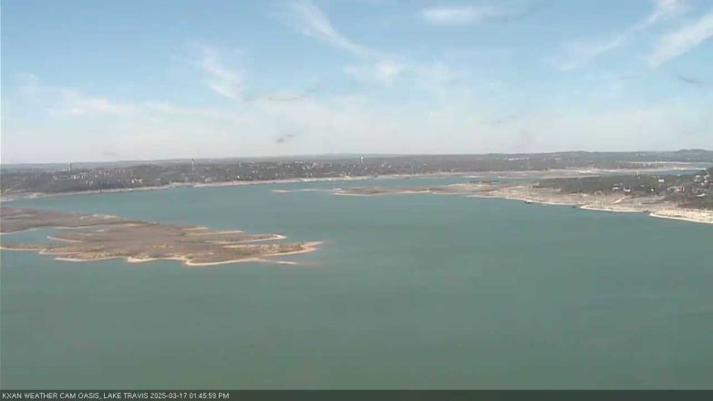 Lake Travis webcam, March 17, 2025 1:45 PM CT