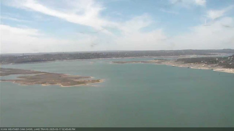 Lake Travis webcam, March 17, 2025 2:45 PM CT