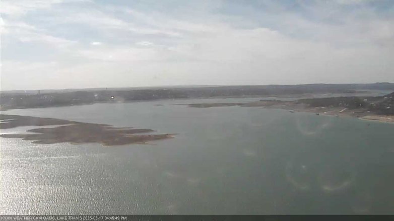 Lake Travis webcam, March 17, 2025 4:45 PM CT