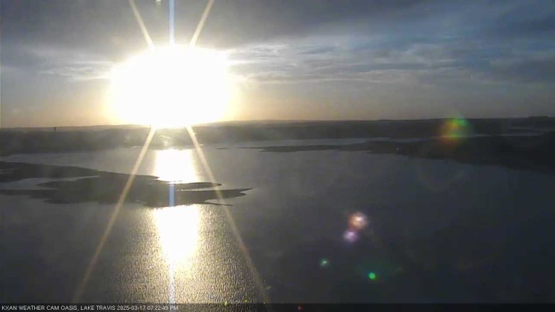Lake Travis webcam, March 17, 2025 7:25 PM CT