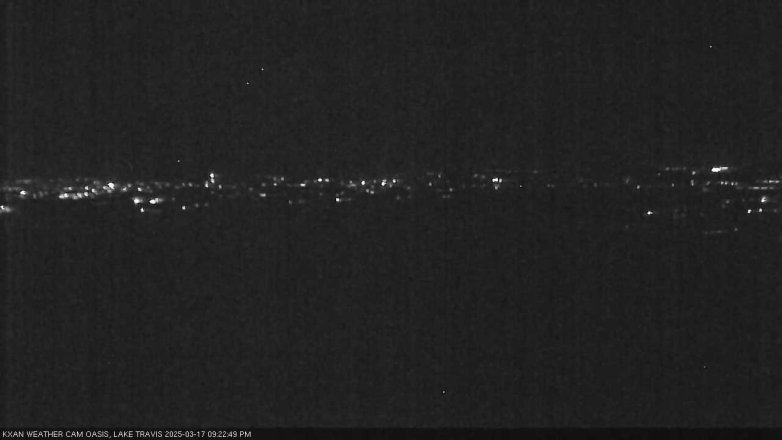 Lake Travis webcam, March 17, 2025 9:25 PM CT