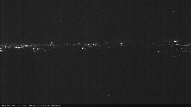 Lake Travis webcam, March 17, 2025 10:00 PM CT