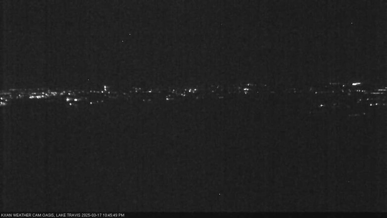 Lake Travis webcam, March 17, 2025 10:45 PM CT