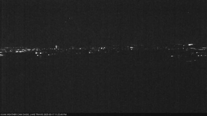 Lake Travis webcam, March 17, 2025 11:25 PM CT