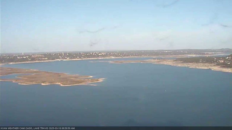 Lake Travis webcam, March 18, 2025 9:00 AM CT