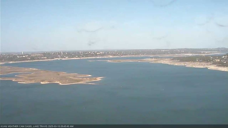Lake Travis webcam, March 18, 2025 9:45 AM CT