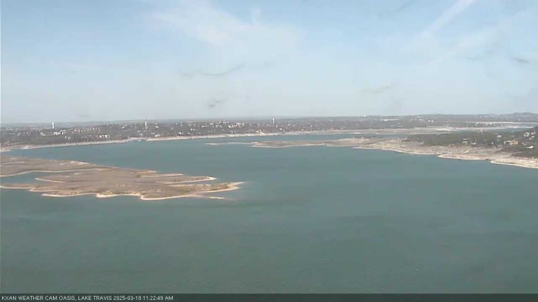 Lake Travis webcam, March 18, 2025 11:25 AM CT