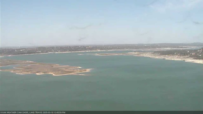 Lake Travis webcam, March 18, 2025 12:45 PM CT