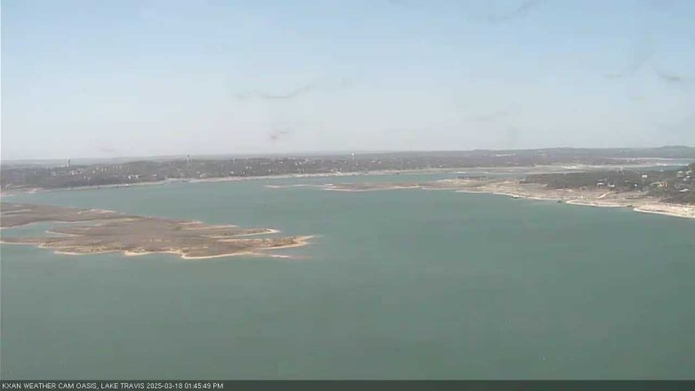 Lake Travis webcam, March 18, 2025 1:45 PM CT