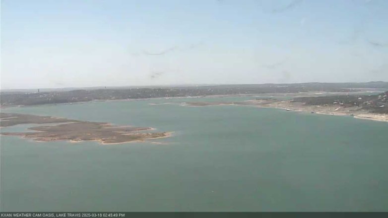 Lake Travis webcam, March 18, 2025 2:45 PM CT