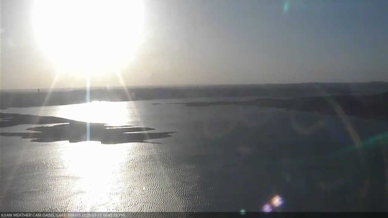 Lake Travis webcam, March 18, 2025 6:45 PM CT