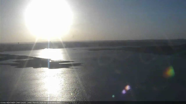 Lake Travis webcam, March 18, 2025 7:00 PM CT