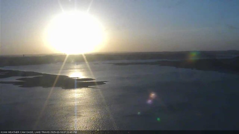 Lake Travis webcam, March 18, 2025 7:25 PM CT