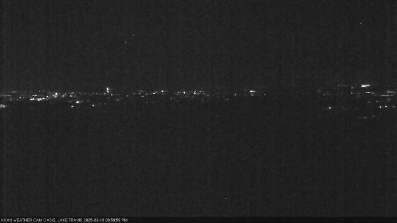 Lake Travis webcam, March 18, 2025 9:00 PM CT