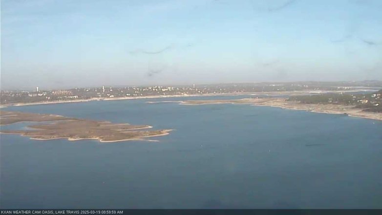 Lake Travis webcam, March 19, 2025 9:00 AM CT