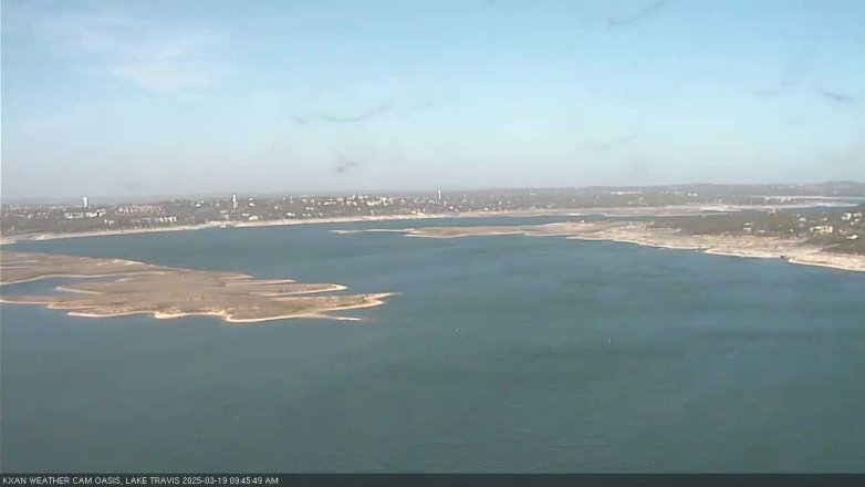 Lake Travis webcam, March 19, 2025 9:45 AM CT