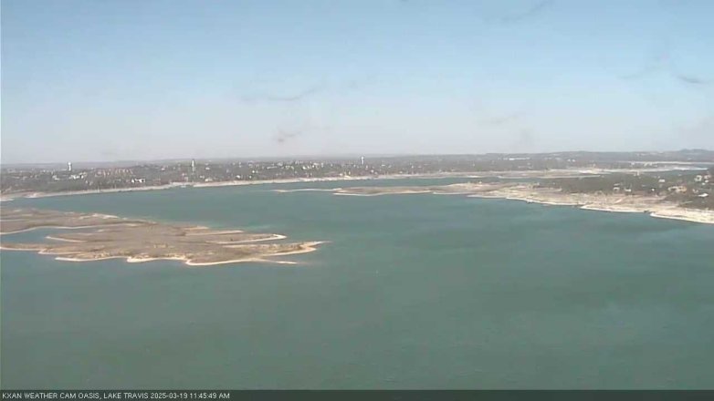 Lake Travis webcam, March 19, 2025 11:45 AM CT