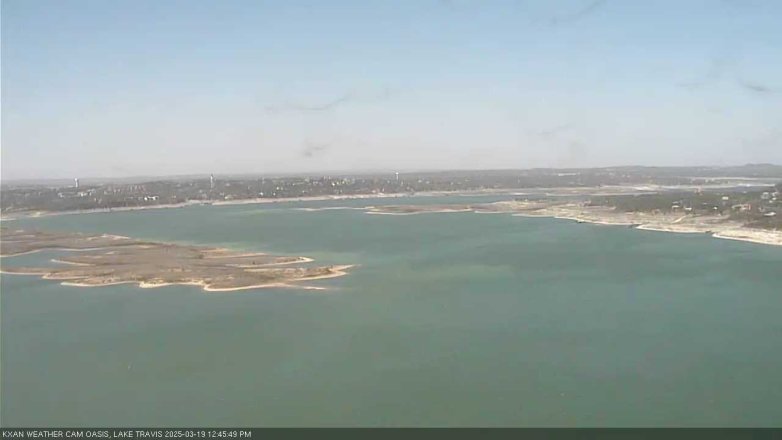 Lake Travis webcam, March 19, 2025 12:45 PM CT
