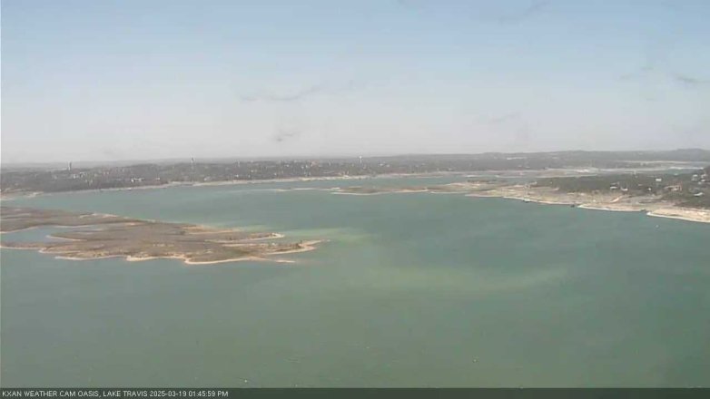 Lake Travis webcam, March 19, 2025 1:45 PM CT