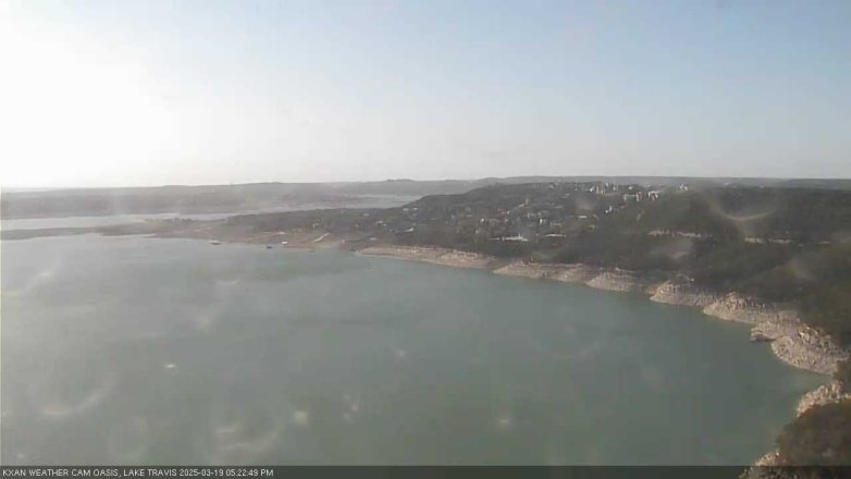 Lake Travis webcam, March 19, 2025 5:25 PM CT
