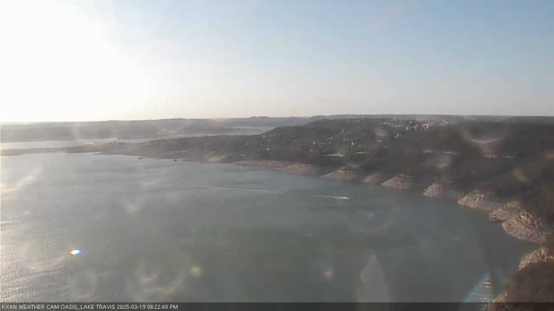 Lake Travis webcam, March 19, 2025 6:25 PM CT