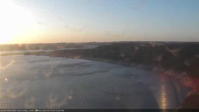 Lake Travis webcam, March 19, 2025 7:25 PM CT