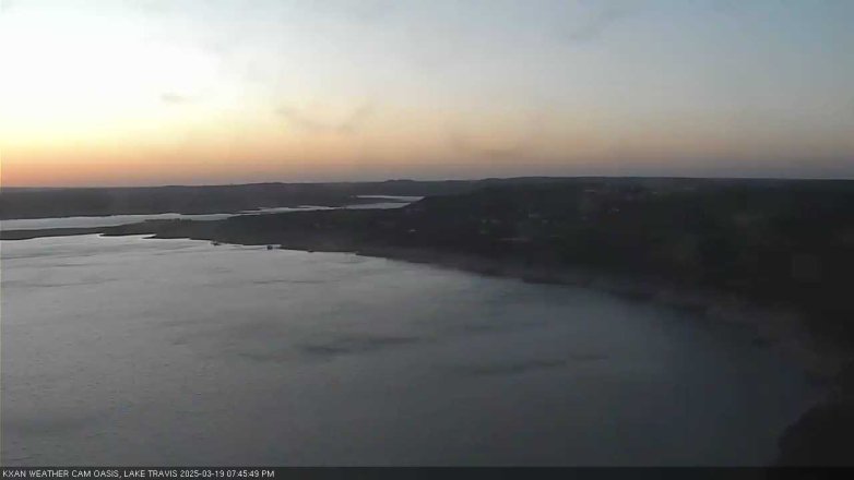Lake Travis webcam, March 19, 2025 7:45 PM CT