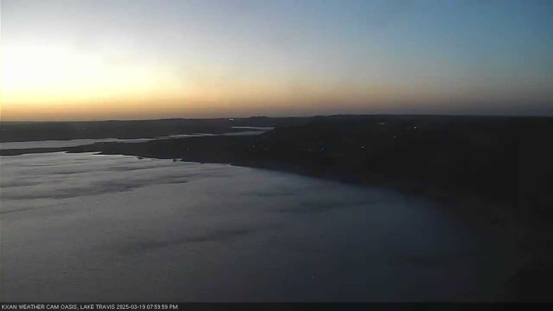 Lake Travis webcam, March 19, 2025 8:00 PM CT