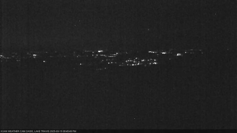 Lake Travis webcam, March 19, 2025 8:45 PM CT