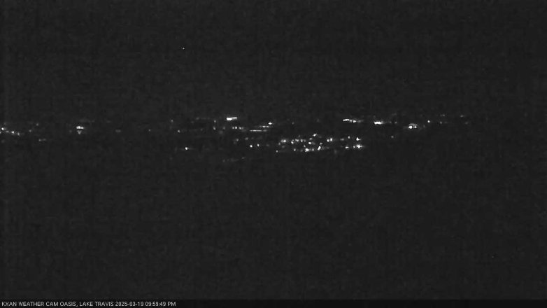 Lake Travis webcam, March 19, 2025 10:00 PM CT