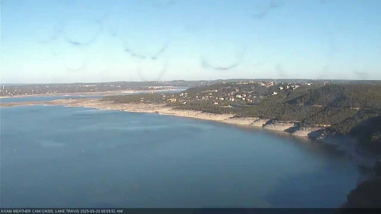 Lake Travis webcam, March 20, 2025 9:00 AM CT