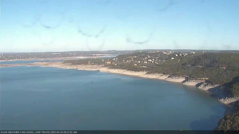 Lake Travis webcam, March 20, 2025 9:25 AM CT