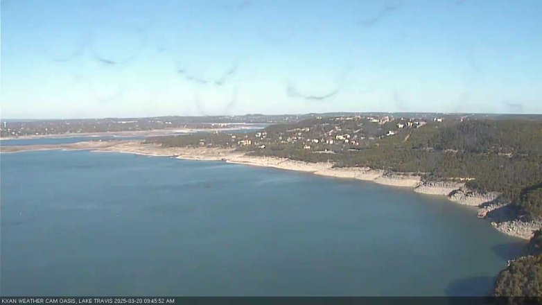 Lake Travis webcam, March 20, 2025 9:45 AM CT