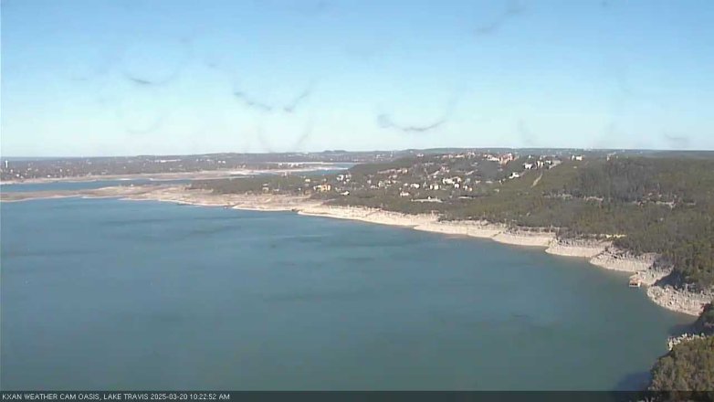 Lake Travis webcam, March 20, 2025 10:25 AM CT