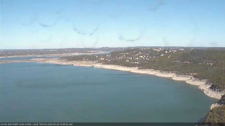 Lake Travis webcam, March 20, 2025 10:45 AM CT