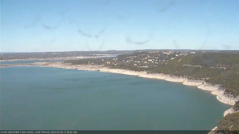 Lake Travis webcam, March 20, 2025 11:45 AM CT
