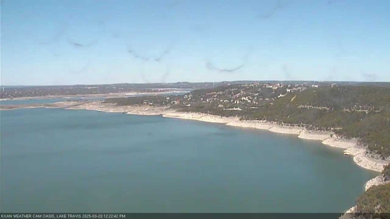 Lake Travis webcam, March 20, 2025 12:25 PM CT