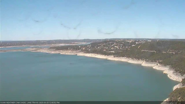 Lake Travis webcam, March 20, 2025 12:45 PM CT