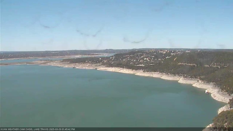 Lake Travis webcam, March 20, 2025 1:45 PM CT