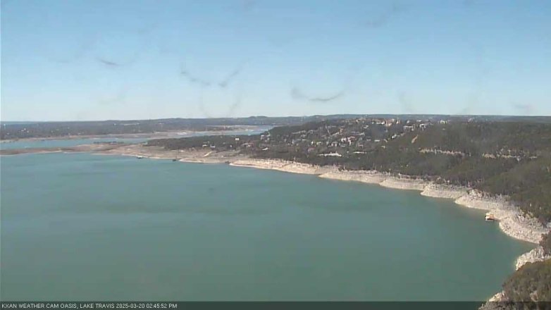 Lake Travis webcam, March 20, 2025 2:45 PM CT
