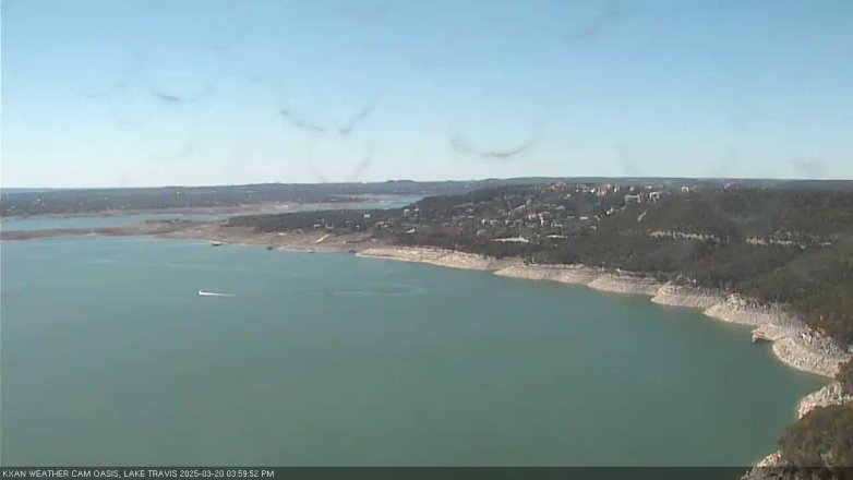 Lake Travis webcam, March 20, 2025 4:00 PM CT