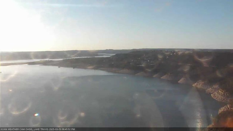 Lake Travis webcam, March 20, 2025 6:45 PM CT