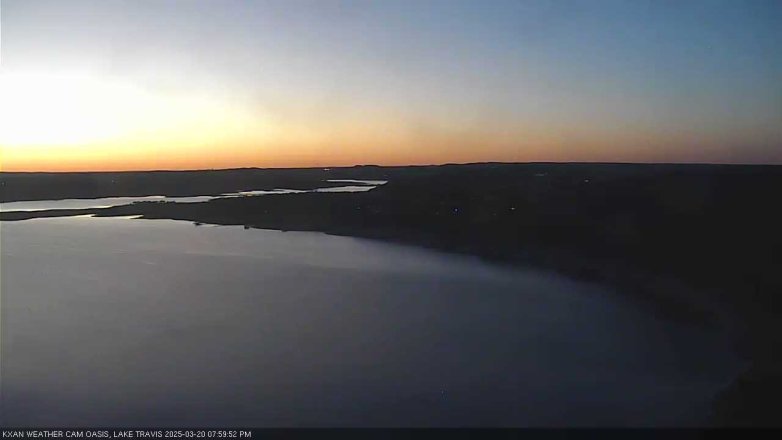 Lake Travis webcam, March 20, 2025 8:00 PM CT